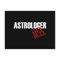 OFF DUTY ASTROLOGER DARK POST CARD