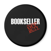 OFF DUTY BOOKSELLER DARK REFRIGERATOR MAGNETS