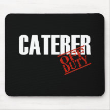 OFF DUTY CATERER DARK MOUSE MATS