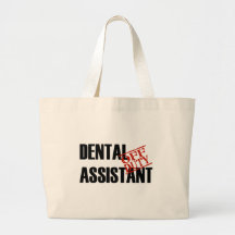 OFF DUTY DENTAL ASSISTANT LIGHT CANVAS BAG