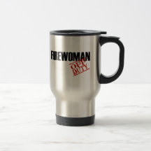 Off Duty Firewoman Coffee Mugs