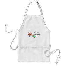 Off Duty Hockey Santa Aprons