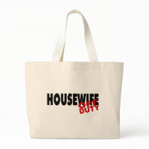 Off Duty Housewife (Blk) Tote Bags