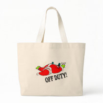 Off Duty Santa (Drunk) Canvas Bags