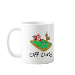 Off Duty Santa (Playing Pool) mugs