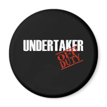 OFF DUTY UNDERTAKER DARK REFRIGERATOR MAGNET