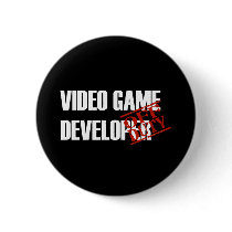 OFF DUTY VIDEO GAME DEVELOPER DARK BUTTON