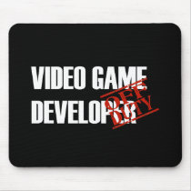 OFF DUTY VIDEO GAME DEVELOPER DARK MOUSE PADS