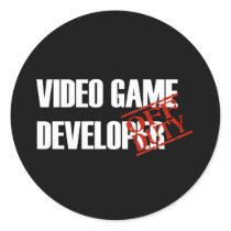 OFF DUTY VIDEO GAME DEVELOPER DARK STICKER