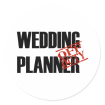 Off Duty Wedding Planner Sticker