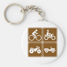 Off-Road Highway Signs (Collection) Key Chain