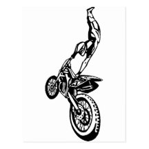 Off-Road Motorcycle Race Postcards