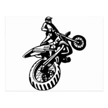 Off-Road Motorcycle Sport Postcard