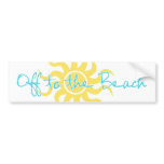Off to the Beach Bumper Stickers