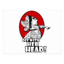 Off With Her Head Logo Postcards