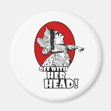 Off With Her Head Logo Refrigerator Magnet