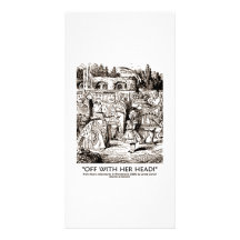 Off With Her Head Wonderland Alice Queen Quote Photo Cards