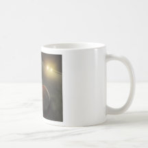 Off-World Planetary Crash Illustration Coffee Mug