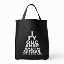 Offensive dyslexia tote bag