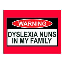 Offensive Dyslexia Post Cards