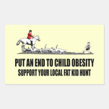 Offensive fat kid joke sticker