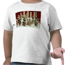 Offering of sixteen male figures, from La t-shirts