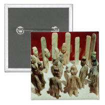 Offering of sixteen male figures, from La buttons