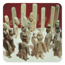 Offering of sixteen male figures, from La stickers