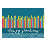 Office Birthday Card with Candles