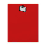 Office Briefcase or Travel Suitcase. Sketch on Red Flyer Design