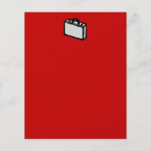 Office Briefcase or Travel Suitcase. Sketch on Red Flyers