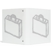 Office Briefcase or Travellers Suitcase. Sketch. 3 Ring Binder
