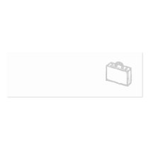 Office Briefcase or Travellers Suitcase. Sketch. Business Card Templates