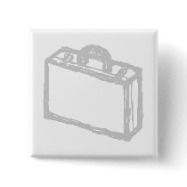 Office Briefcase or Travellers Suitcase. Sketch. Pin