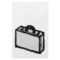 Office Briefcase or Travellers Suitcase. Sketch. Full Colour Flyer