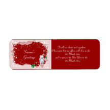 Office closing opening Christmas Xmas reminder Return Address Label