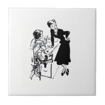 Office Gossip Ceramic Tiles