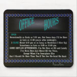 Office Hours Mousepad-blk