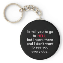 office  humour keychain