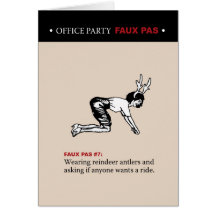 Office Party Faux Pas #7 Card