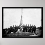 Officers Lowering the Flag Near Georgetown 1865 Posters