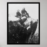 Officers Perched on Lookout Mountain, TN 1864 Poster