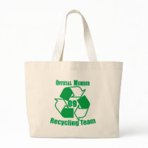 Official 2009 Recycling Team Canvas Bags