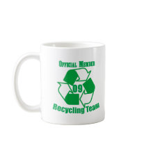 Official 2009 Recycling Team Mugs