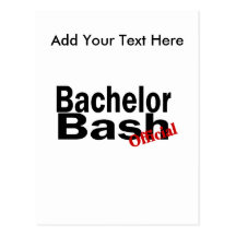Official Bachelor Bash Postcards