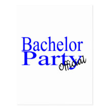 Official Bachelor Party Post Cards