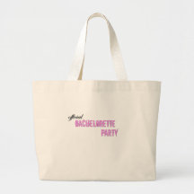 official bachelorette party canvas bags