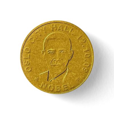 Official Barack Obama Nobel Button ® Ltd Ed. by EMFA_01