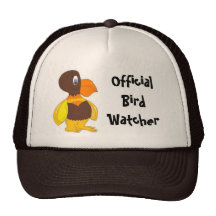 Official Bird Watcher- Cartoon Bird Trucker Hats