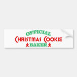 Official Christmas Cookie Baker Bumper Stickers